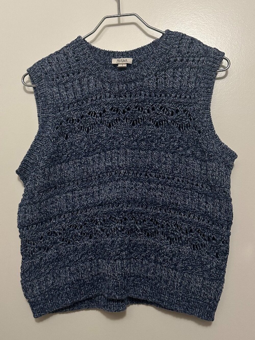 Blue Knit Sweater vest